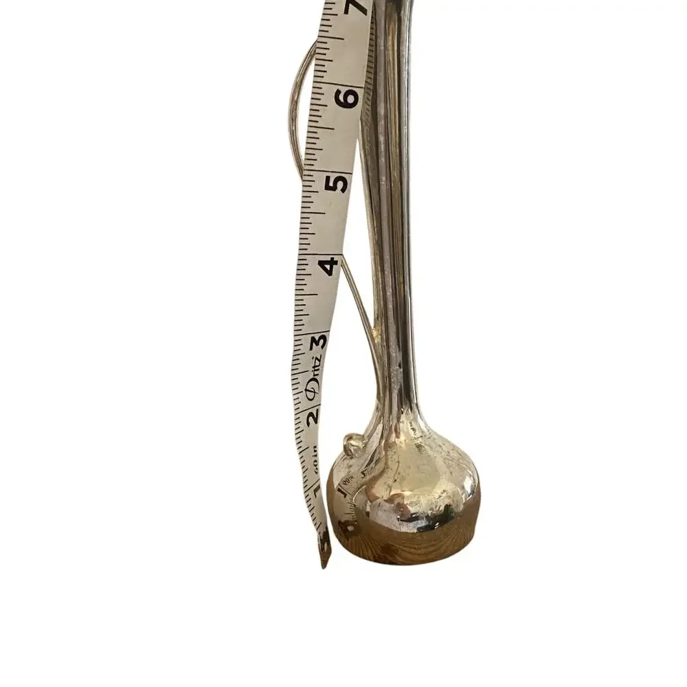 Vintage Davco Silver Ltd. Silver Single bud vase with handle *Flawed*